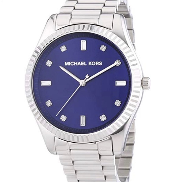Michael Kors Blue Stainless Steel Watch - Picture 1 of 5
